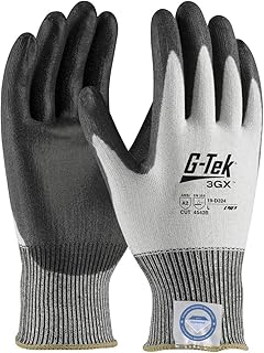 G-Tek 3GX Seamless Knit Dyneema Diamond Blended Glove with Polyurethane Coated Smooth Grip on Palm & Fingers 19-D324 White 2XL (Pack of 12)