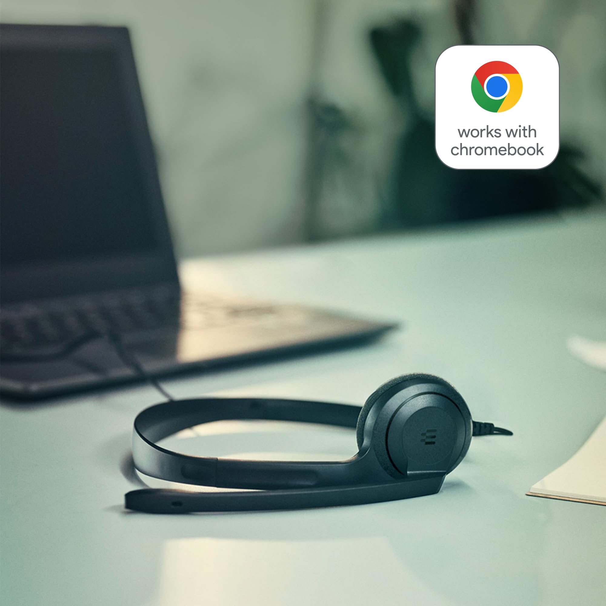 EPOS C1 Business USB C Mono Headset with Microphone, Chrome Certified, Wired Headphones, Noise Cancelling, Improved Audio Qua - 3