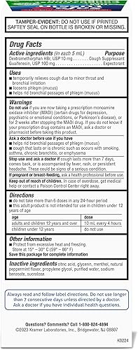 Miniatura 3 de Safetussin Tos DM + congestión de pecho, seguro para adultos con presión arterial alta y diabetes, 8 onzas