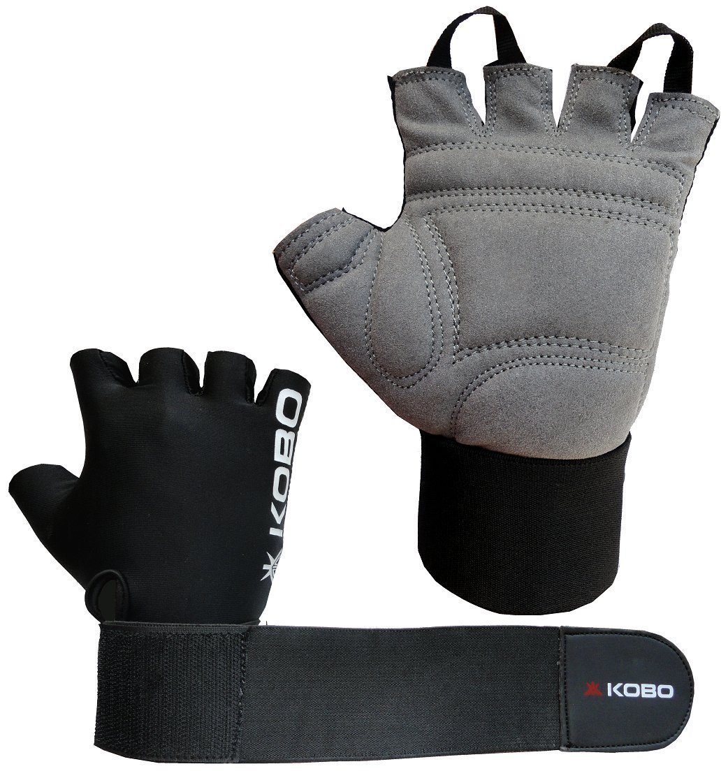 Kobo Weight Lifting Gloves/Fitness Gym Gloves with Wrist Support (XL) 2