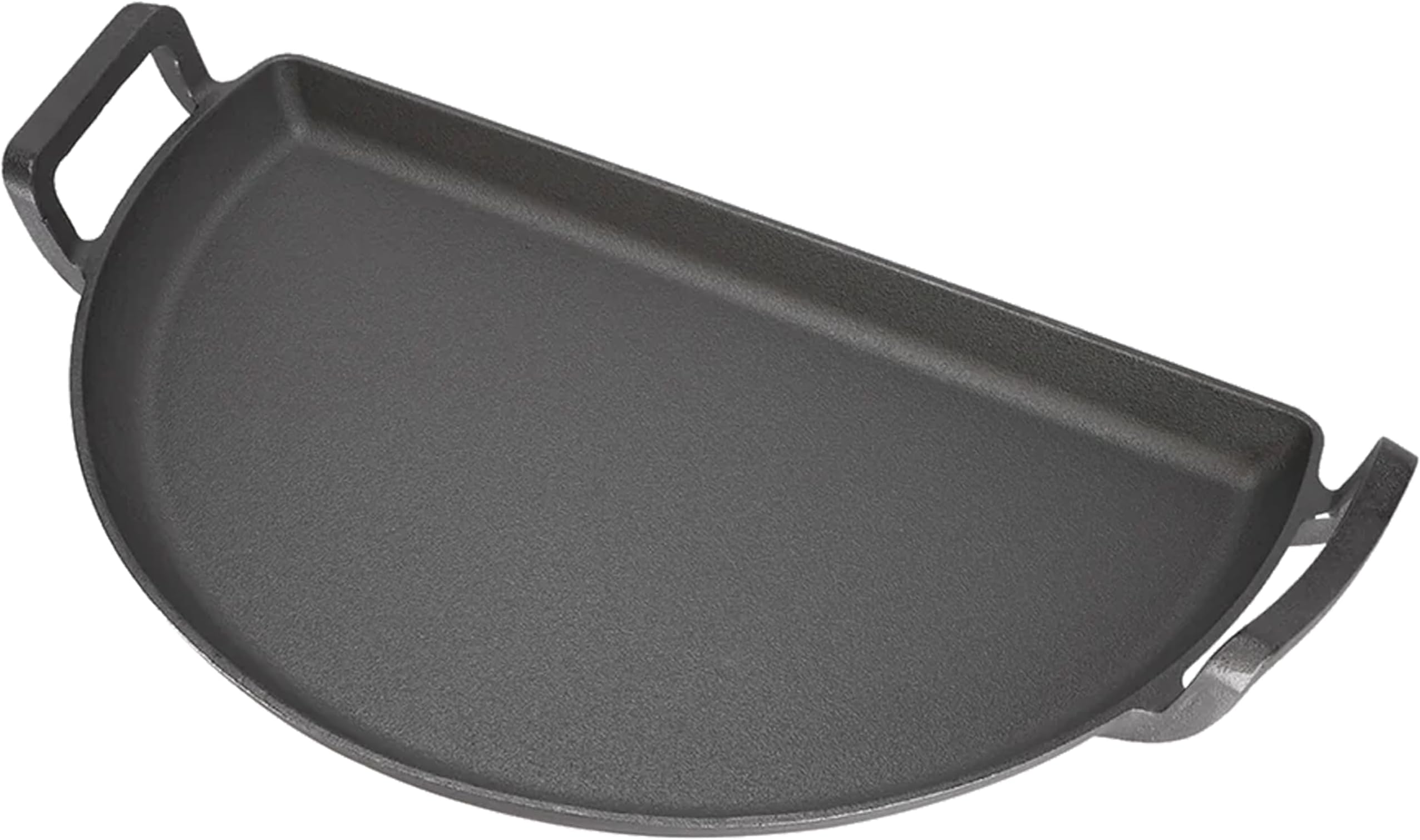 SnS Grills Slow ‘N Sear Cast Iron Drip 'N Griddle Pan 22", 3-in-1 Versatile Grill Accessory for Searing, Griddle and Drippings - Fits Weber® & Similar 22” Kettle Grills