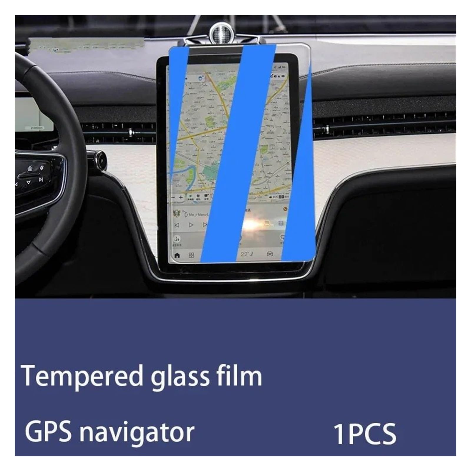 Protector Pantalla Navegación Para Volvo EX90 ES90 Cristal Templado Película Protectora Monitor Salpicadero 2024-2025 Protector pantalla cristal templado(Blue light)