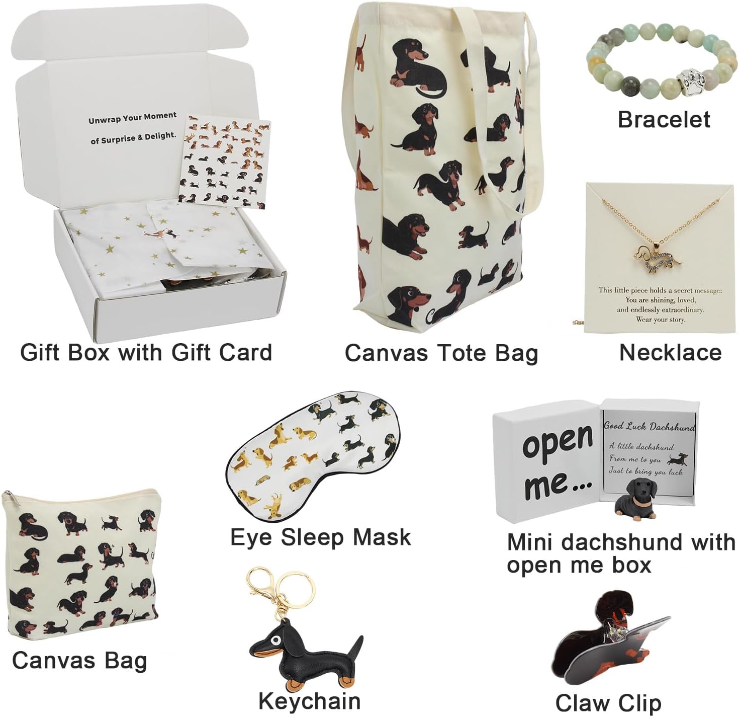 Gifts Set for Women - Tote Bag, Makeup Bag, Eye Sleep Mask Gift Set for Girls - Image 4