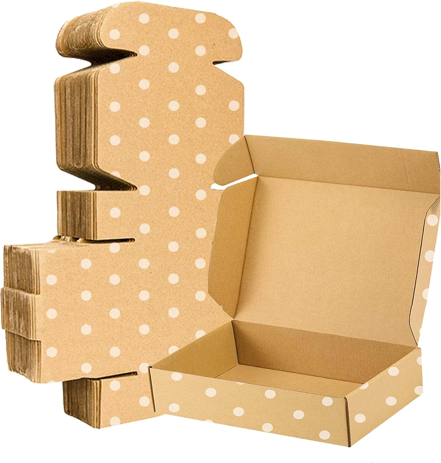 25 Pack Brown Corrugated Cardboard Mailer Boxes - Medium Mailing Boxes for Packaging, Shipping, Gift & Craft Packing, Recyclable (9" x 6" x 2")