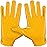 Grip Boost Football Gloves - Solid Stealth 6.0 Boost Plus Sticky Technology - Adult and Youth Football Gloves for Wide Receiver - Men\'s and Boys Sizes (Solid Yellow, Youth Medium)