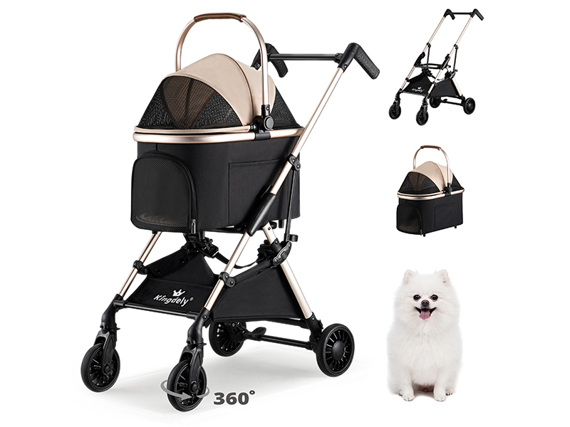 Amazon.co.jp: Kingdely 4輪ペットカート 分離型 ペットバギー 犬 猫