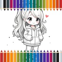 Little Doll Girl Coloring Book Fun & Creative Pages
