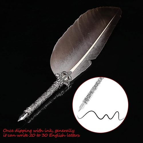 Miniatura 3 de Juego de bolígrafos de inmersión antiguos, juego de bolígrafos de inmersión de caligrafía, bolígrafo de inmersión de tinta para escribir con 5