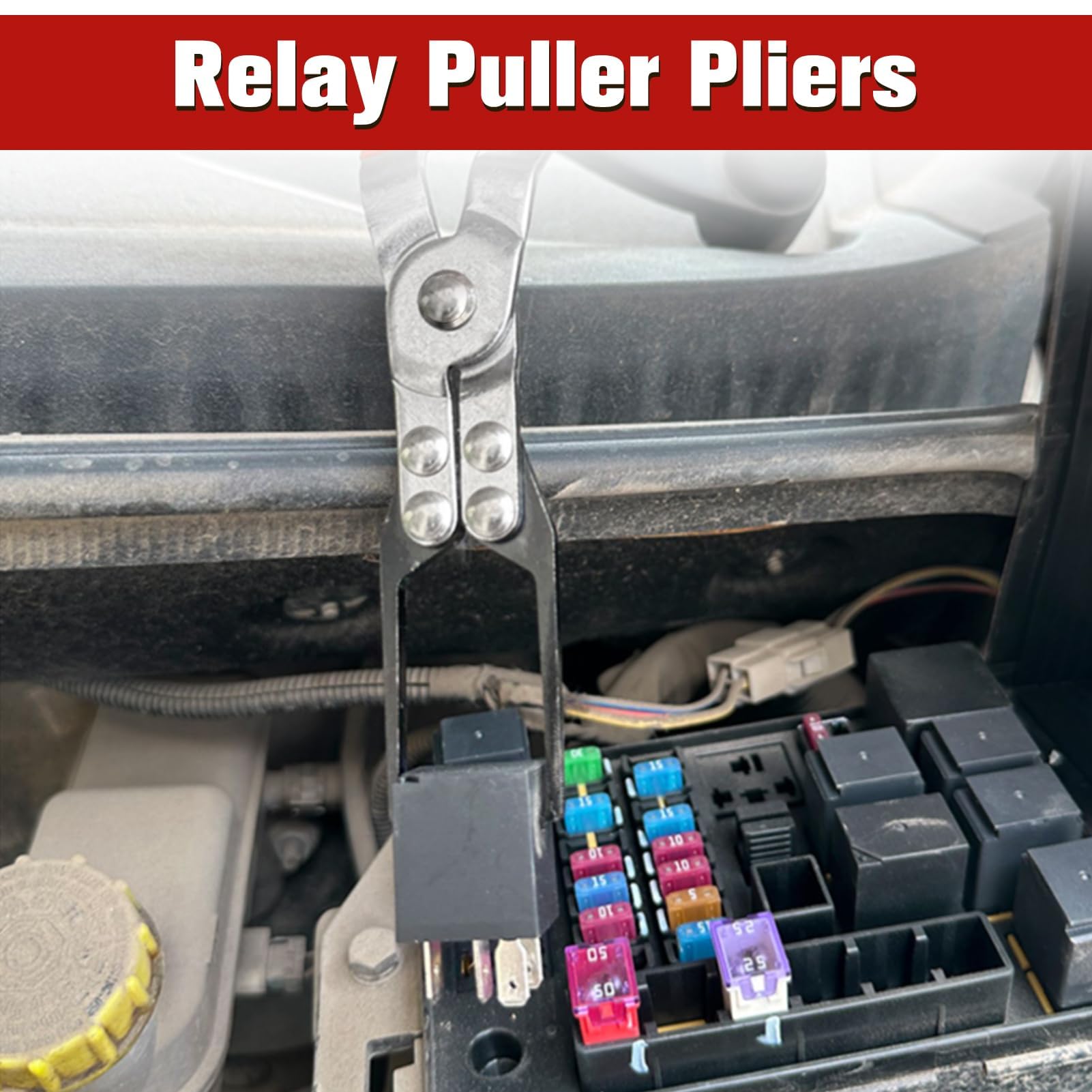 LEONTOOL Relay Puller Pliers, 4-Pack Automotive Relay Narzędzie do usuwania bezpieczników do samochodów osobowych, ciężarówek, pojazdów, akumulatorów, terminali