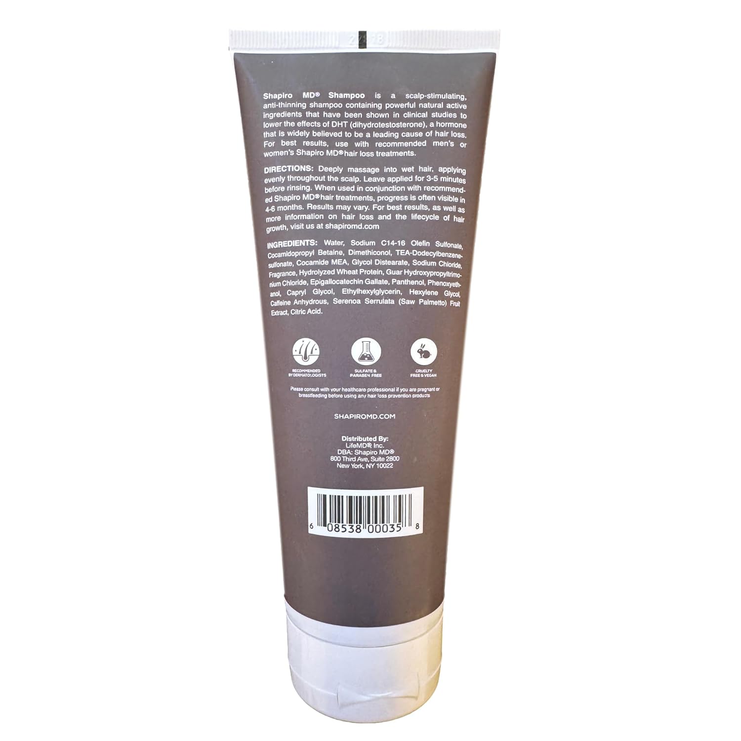 Shapiro MD Hair Growth Experts Shampoo and Leave in Conditioner, DHT Fighting Vegan Formula for Thinning Hair Developed by Dermatologists, Experience Healthier, Fuller Thicker Looking Hair, 1 Month - Image 8