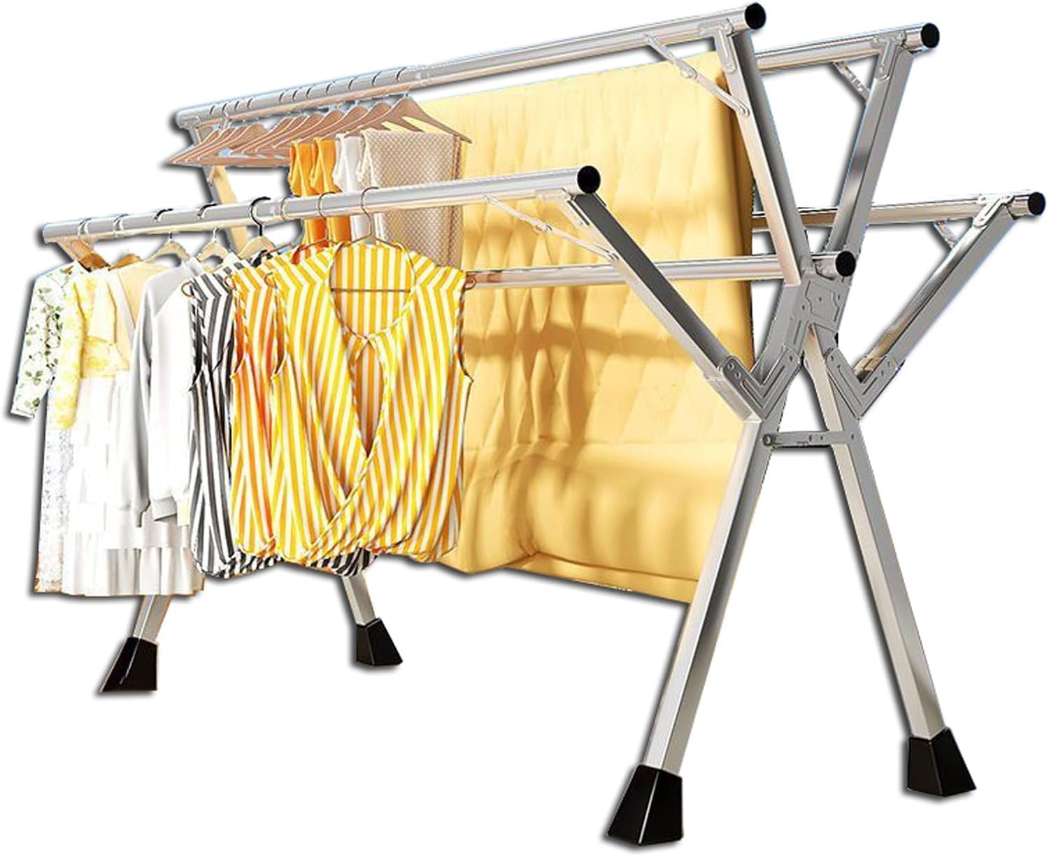 Étendoir à linge en acier inoxydable pour éliminer le manque d'espace