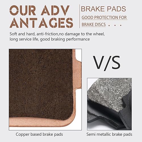 Miniatura 4 de 400EX Pastillas de freno delanteras y traseras para Honda TRX400EX TRX 400EX 1999-2009, TRX300EX TRX 300EX 1993-2009, YFM 350 YFM 660