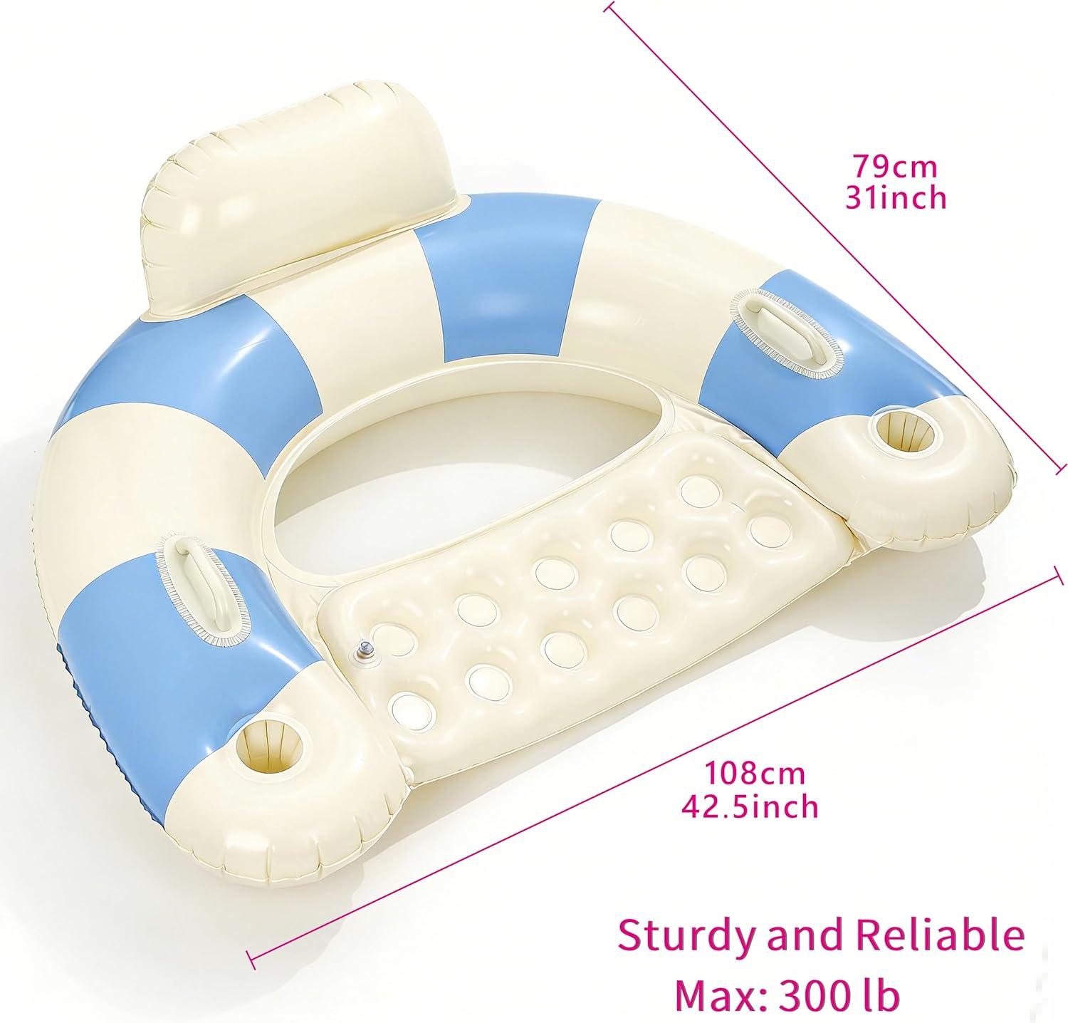 2PCS Pool Swim Ring Inflatable Pool Floats Water Fun Large Adult Swimming Pool Float for Beach Lake Summer Holiday Beach Party