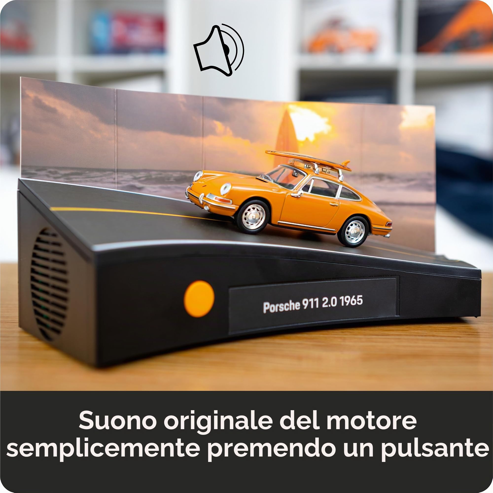 FRANZIS 67299 – Porsche 911 Special Edition Tavola da surf Calendario dell'Avvento – Modellino in scala 1:43, con modulo audio e libro di accompagnamento a 52 pagine