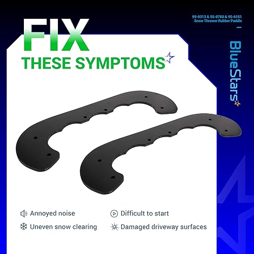 Miniatura 9 de BlueStars 99-9313 Paletas de goma 133-5585 Hoja raspadora 121-6622 Correa de transmisión y kits de hardware - para 210 221 421QE 421QR 621E 621QZE
