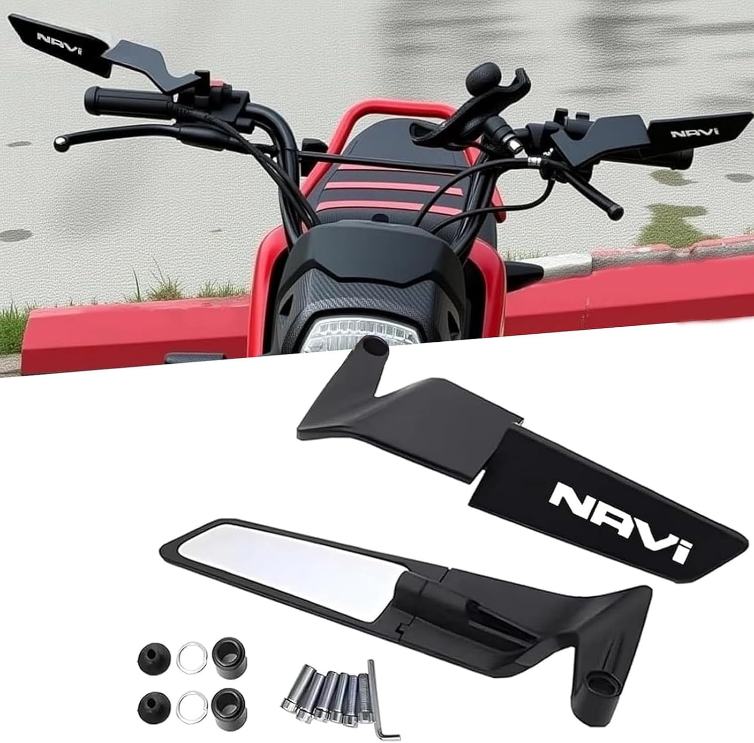 For NAVI Navi 2026 2025 2024 2023 2022 2021 Accessories Rearview Mirror Wind Wing Adjustable Rotating Wind Wing Rearview Mirror 360° Adjustable Sports