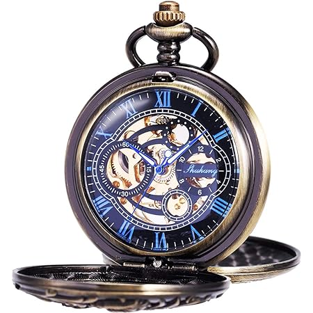 ManChDa Montre pour Homme,Noir Classique d'affaires À Automatique  Analogique Montres Hommes Marque De Casual