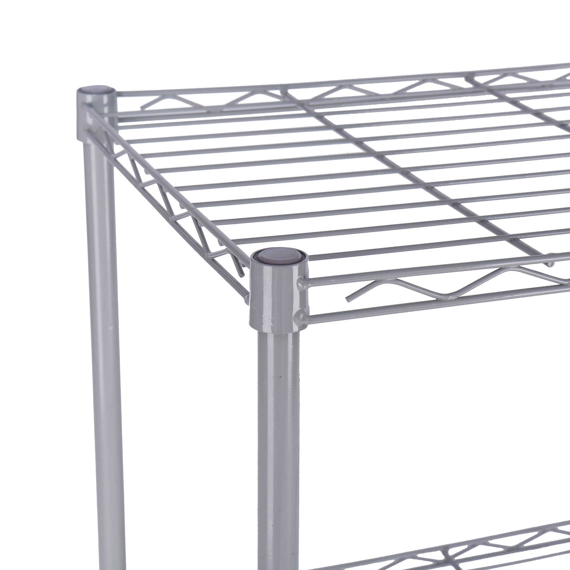 HOMEFORT 6-Tier Wire Shelving, 6 Shelves Unit Metal Storage Rack, Durable Organizer, Perfect for Pantry Closet Kitchen Laundry Organization(Grey)