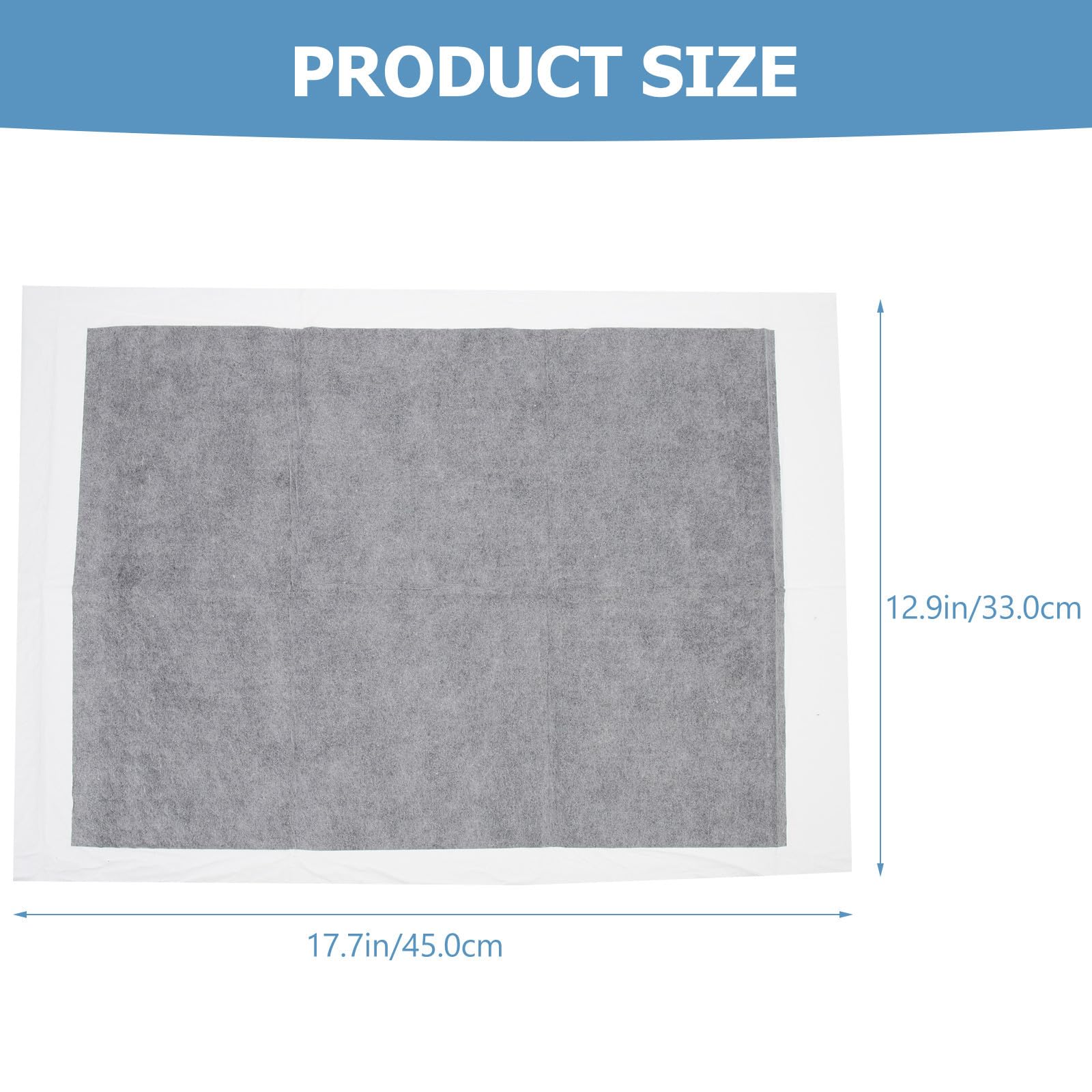 IMIKEYA 100 Pièces Tapis Urinaire pour Animaux Tapis d'apprentissage Propreté pour Animaux de Compagnie en Tissu Non Tissé, Anti-Fuite, Facile à Transporter Ranger, pour Lapin et Animal