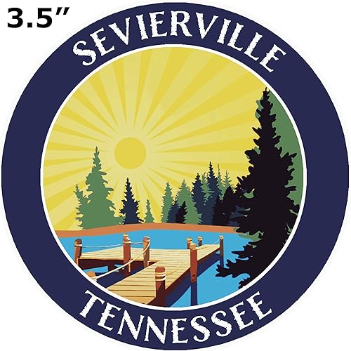 Miniatura 2 de Lake Dock - Sevierville - Tennessee 3.5" Ventana coche camión calcomanía vacaciones aventura tema novedad apliques