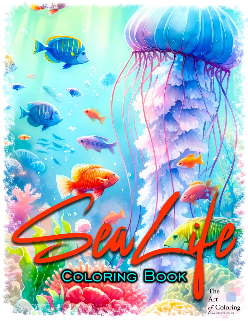 Sea Life Coloring Book: A creative underwater coloring adventure filled with ocean animals, coastal creatures, and sea-inspired designs to color and enjoy.
