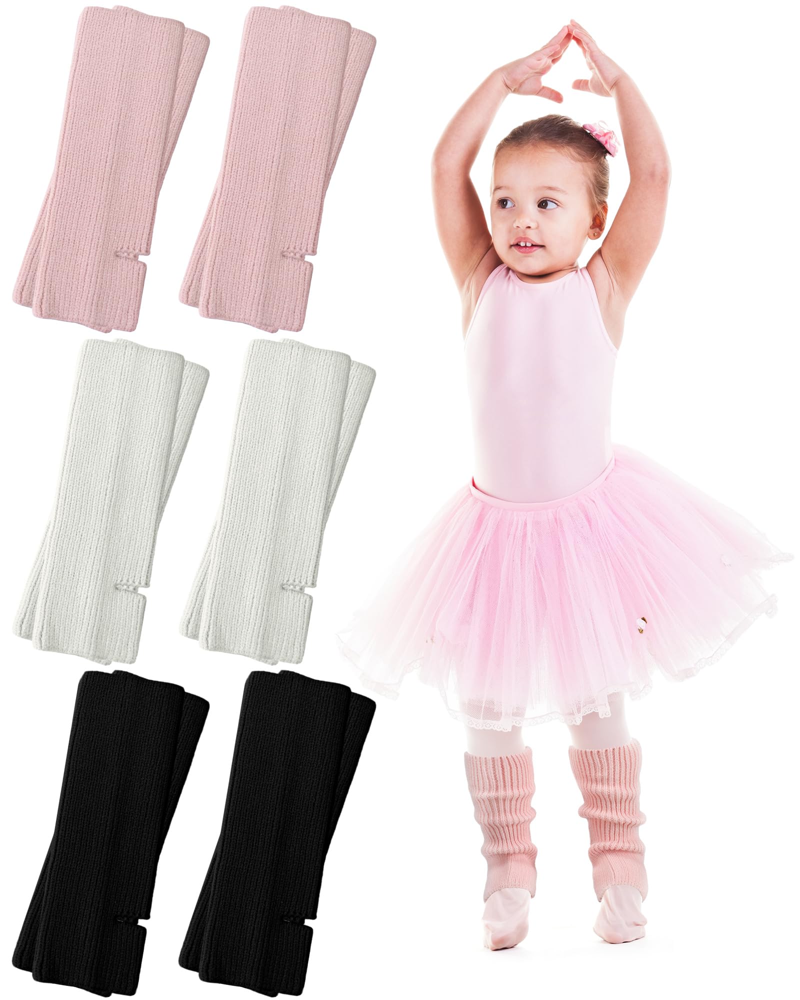 Vabean 6 Pairs Dance Leg Warmers for Kid Girl Ballet Sock