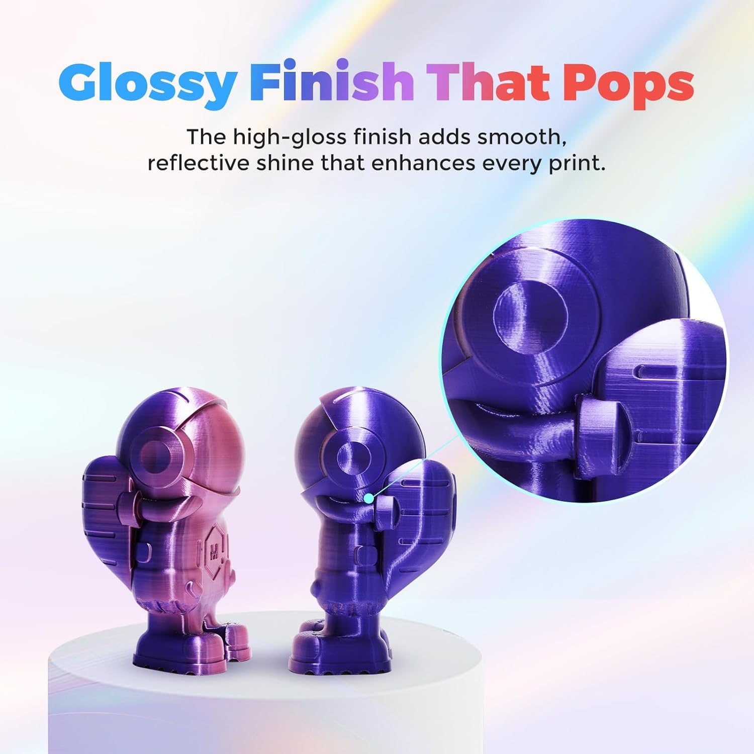 FLASHFORGE - Filamento in seta a tre colori, oro argento, rame 3 in 1, coestrusione 1,75 mm, filamento per stampante 3D, bobina da 1 kg, precisione dimensionale +/- 0,02 mm, in seta PLA cambia colore