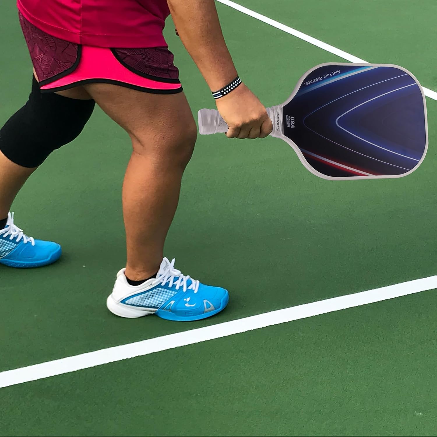 2024 Pickleball Paddles Set of 2,Fiberglass Board Honeycomb Sandwich,with 4 Pickle Balls,2 Cooling Towels,2 Sweatband, Pickleball Paddles Bag