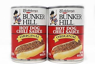 2 pack of Castleberry's Bunker Hill Original Hot Dog Chili Sauce 10oz