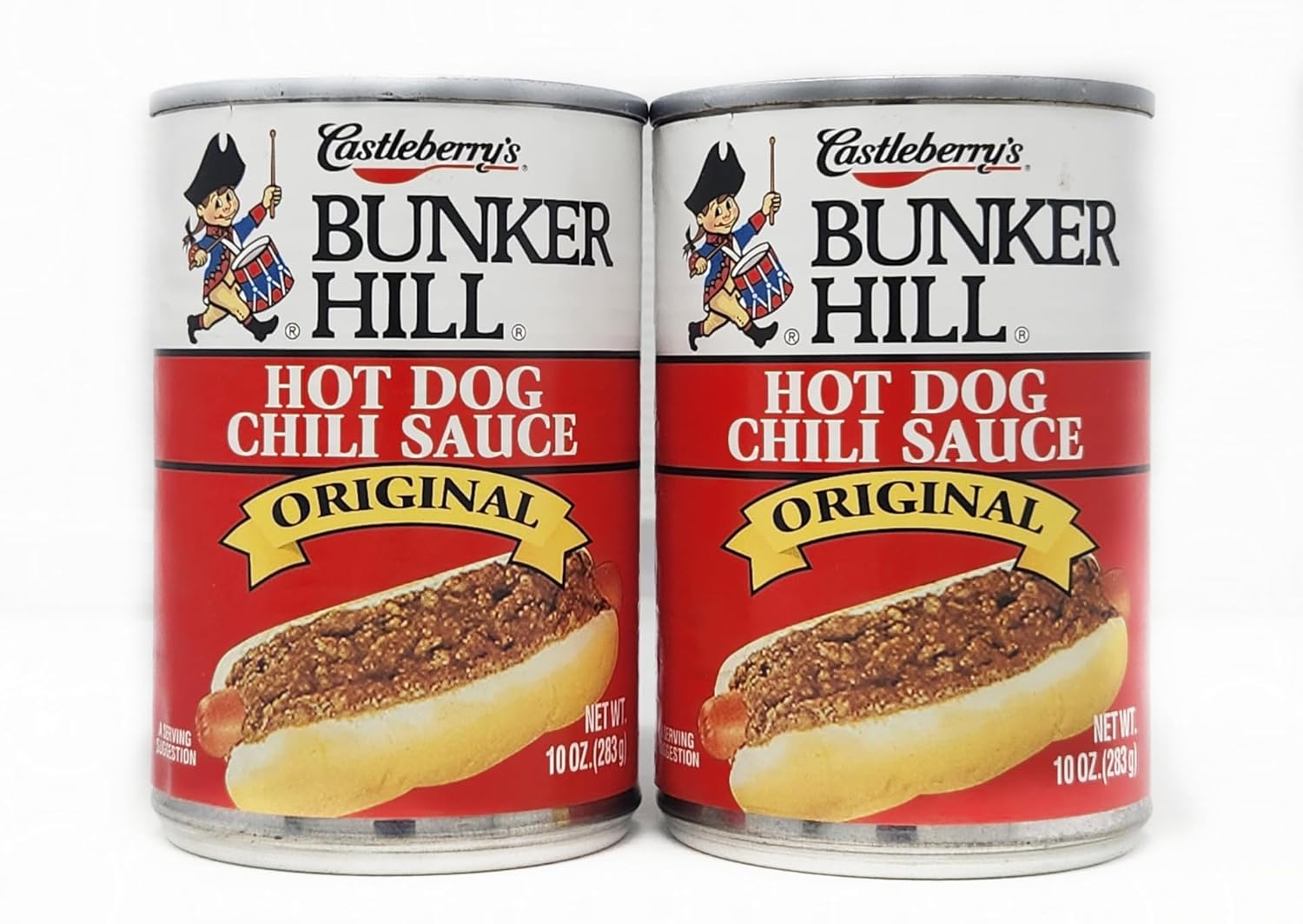 2 pack of Castleberry's Bunker Hill Original Hot Dog Chili Sauce 10oz