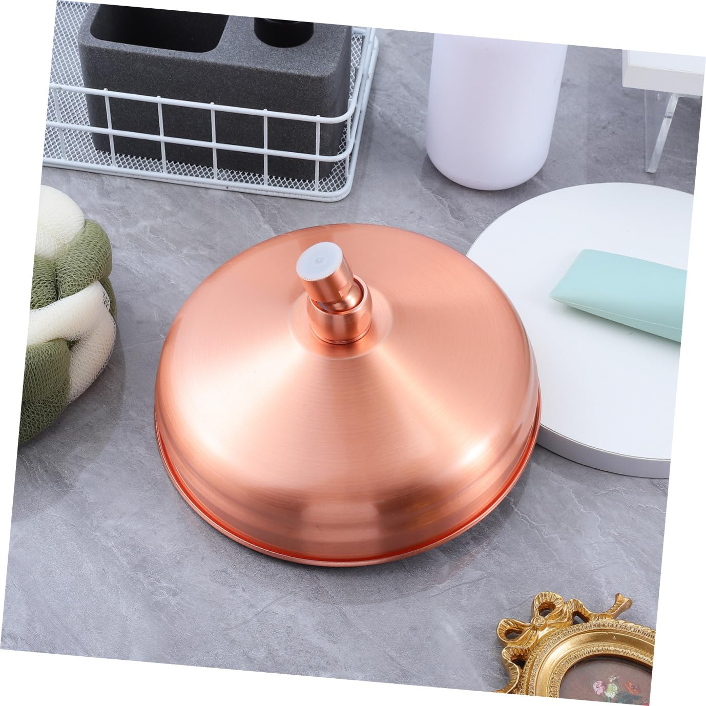 Rociador de Ducha de Cobre Rojo Moderno Adaptador 1/2