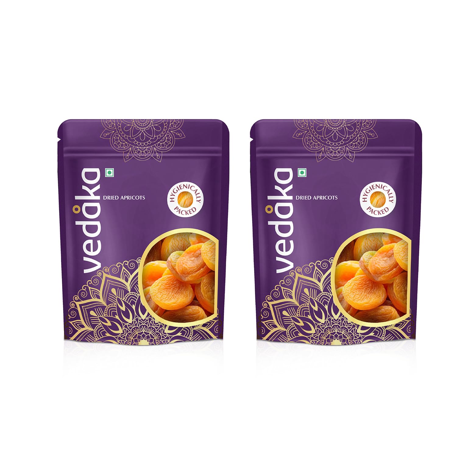 Amazon Brand - Vedaka Turkish Dried Apricots | 1 Kg | 500 g x Pack of 2 | Premium Khumani/Jardalu | Boosts Immunity | Soft and Chewy Dehydrated Fruits | No Added Preservatives