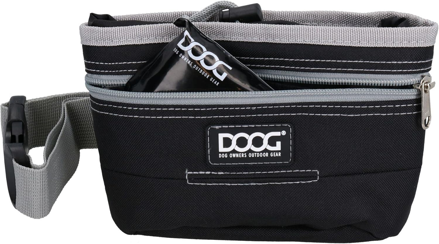 Black Weatherproof Durable Treat Bag Pouch Holder Belt Dog Training Essential