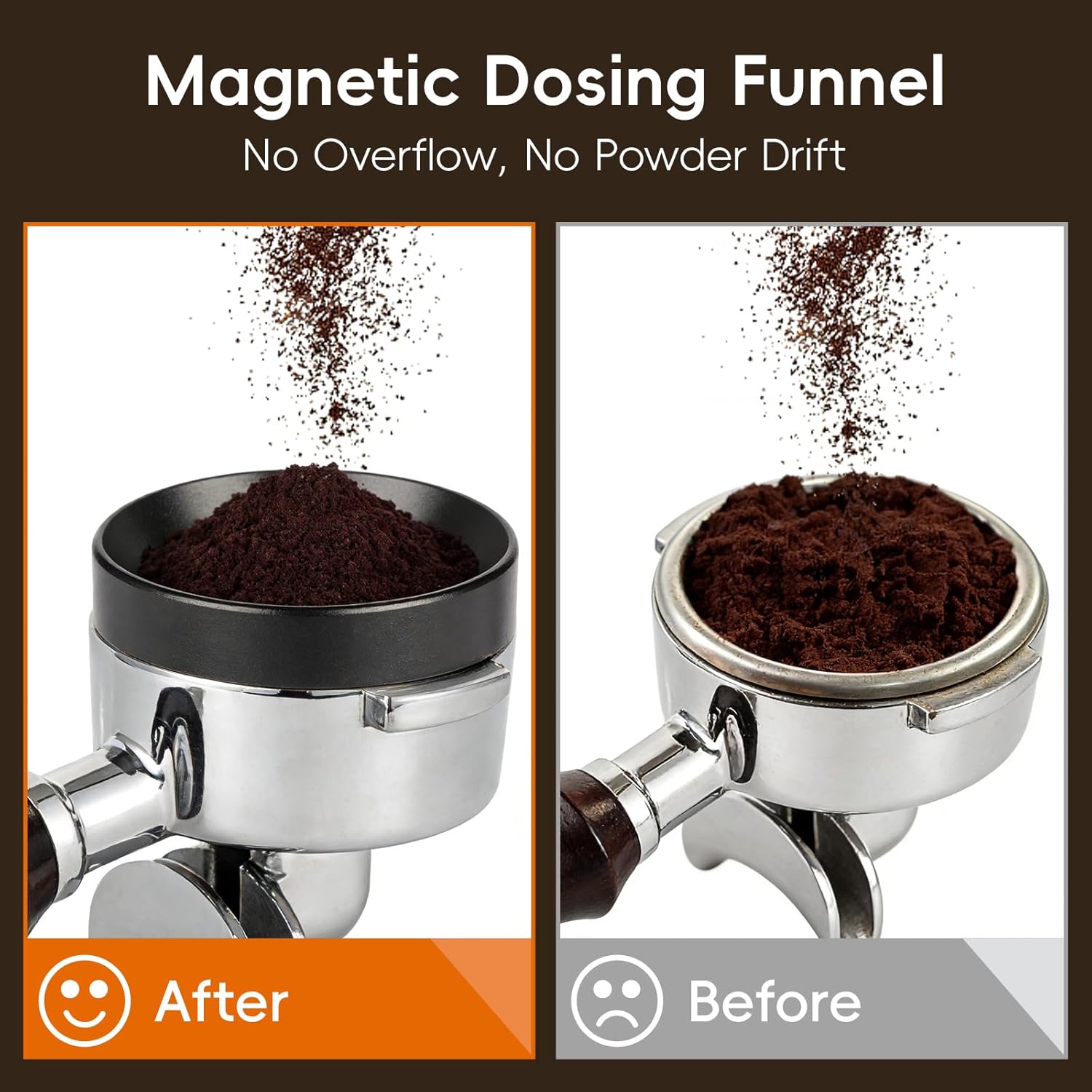 7 Pcs 51mm Espresso Tamper Tools Accessories Kit for Coffee WDT Tool Accessories Set Coffee Tamper Set with Wood Espresso Tamping Station Distributor Dosing Funnel Stirrer Brush Puck Screen -51mm