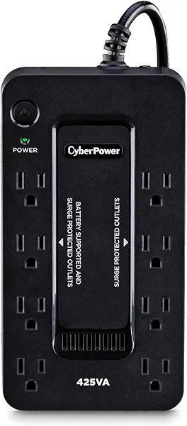 CyberPower ST425 Standby UPS Battery Backup and Surge Protector, 425VA/260W, 8 Outlets, Compact, UL Certified