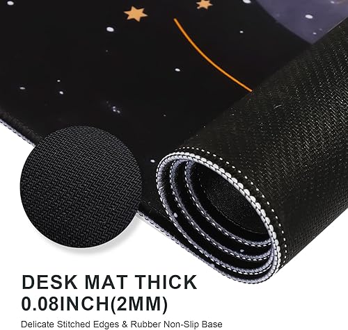 Miniatura 6 de iLeadon Juego de alfombrillas ergonómicas para mouse con masaje, alfombrilla de escritorio + alfombrilla para mouse con reposamuñecas +