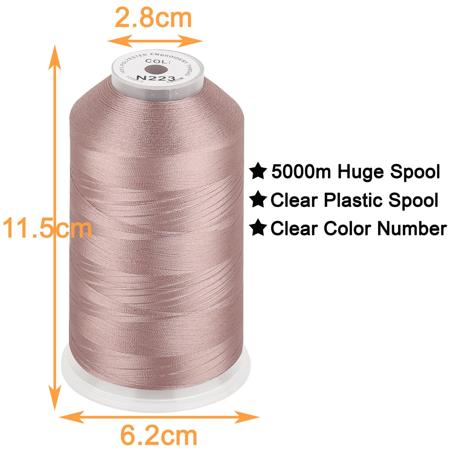 THEREDTHREAD wh×bk Amazon.com: New brothread - Single Huge Spool 5000M Each Polyester