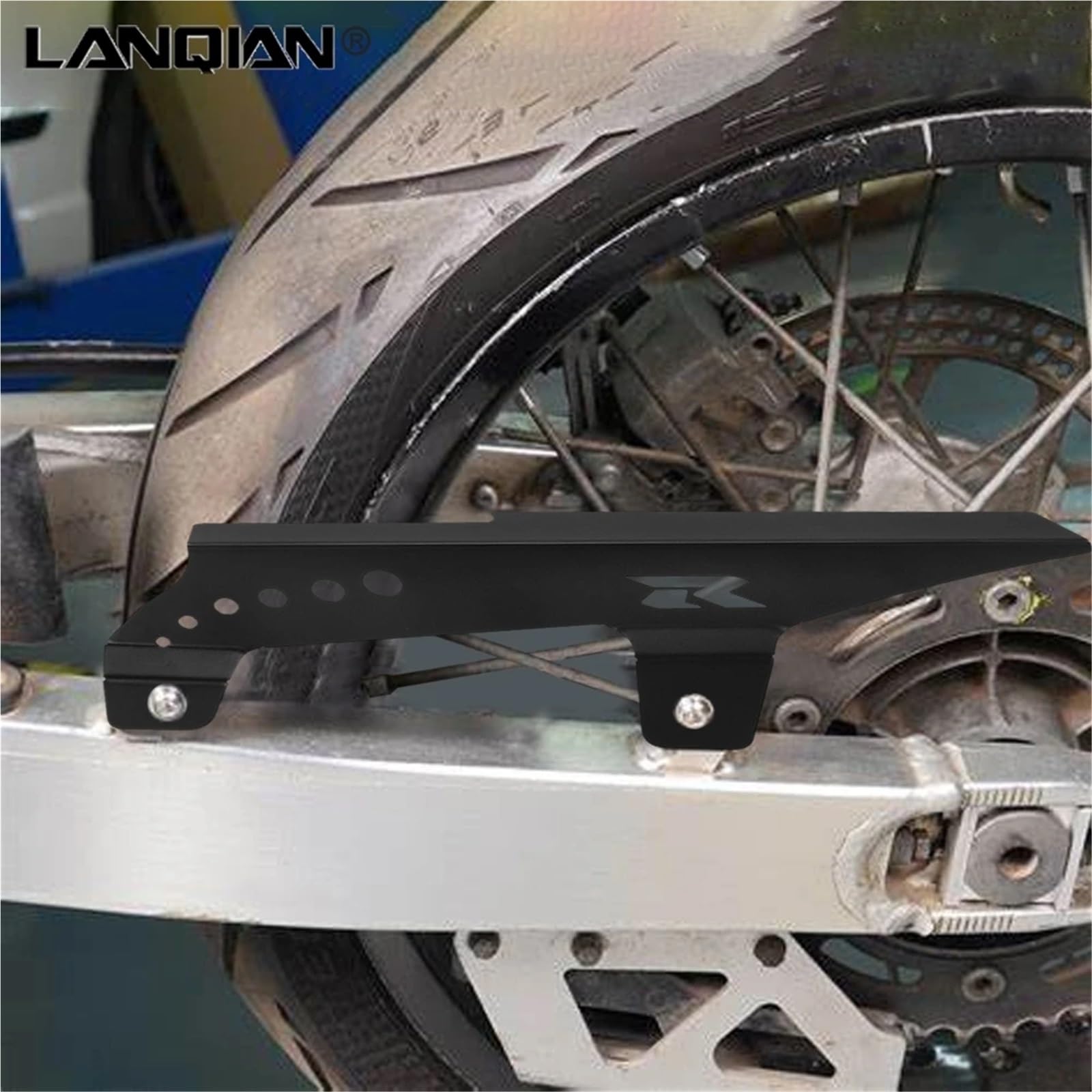 Motorcycle Accessories Fairings Kits Pasuje do Suzuki GSX-R 600 GSXR600 1997-1998-1999-2000-2001-2002-2003 K1 K2 K3 Osłona łańcucha zębatki błotnika Owiewka(Black)