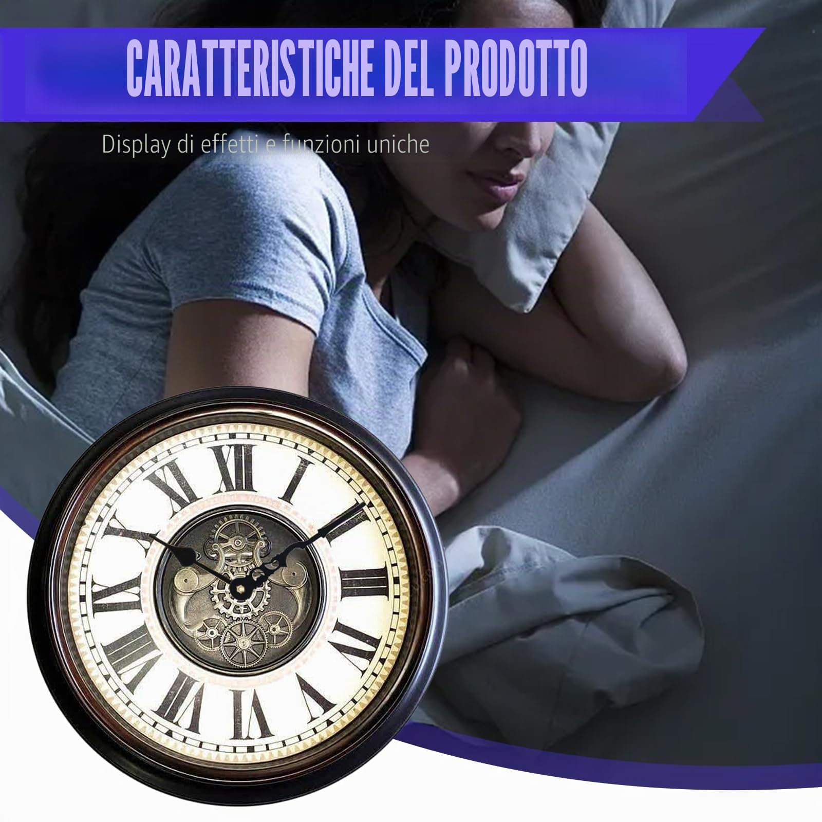2 pezzi movimento a pendolo, silenzioso, al quarzo, movimento con 3 lancette e pendolo per orologio da parete, fabbrica di ricambio per orologio a pendolo, parti di riparazione fai da te (onda da 23