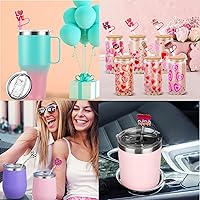 Vista 6 de 10 tapas de popote para vaso Stanley Cup de 30 y 40 onzas, de 0.394 in, reutilizables, de silicona, para popote, accesorios para copas Stanley