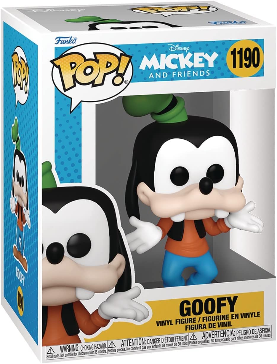 POP Disney Classics: Mickey and Friends - Goofy Funko Vinyl Figure (Bundled with Compatible Box Protector Case), Multicolored, 3.75 inches