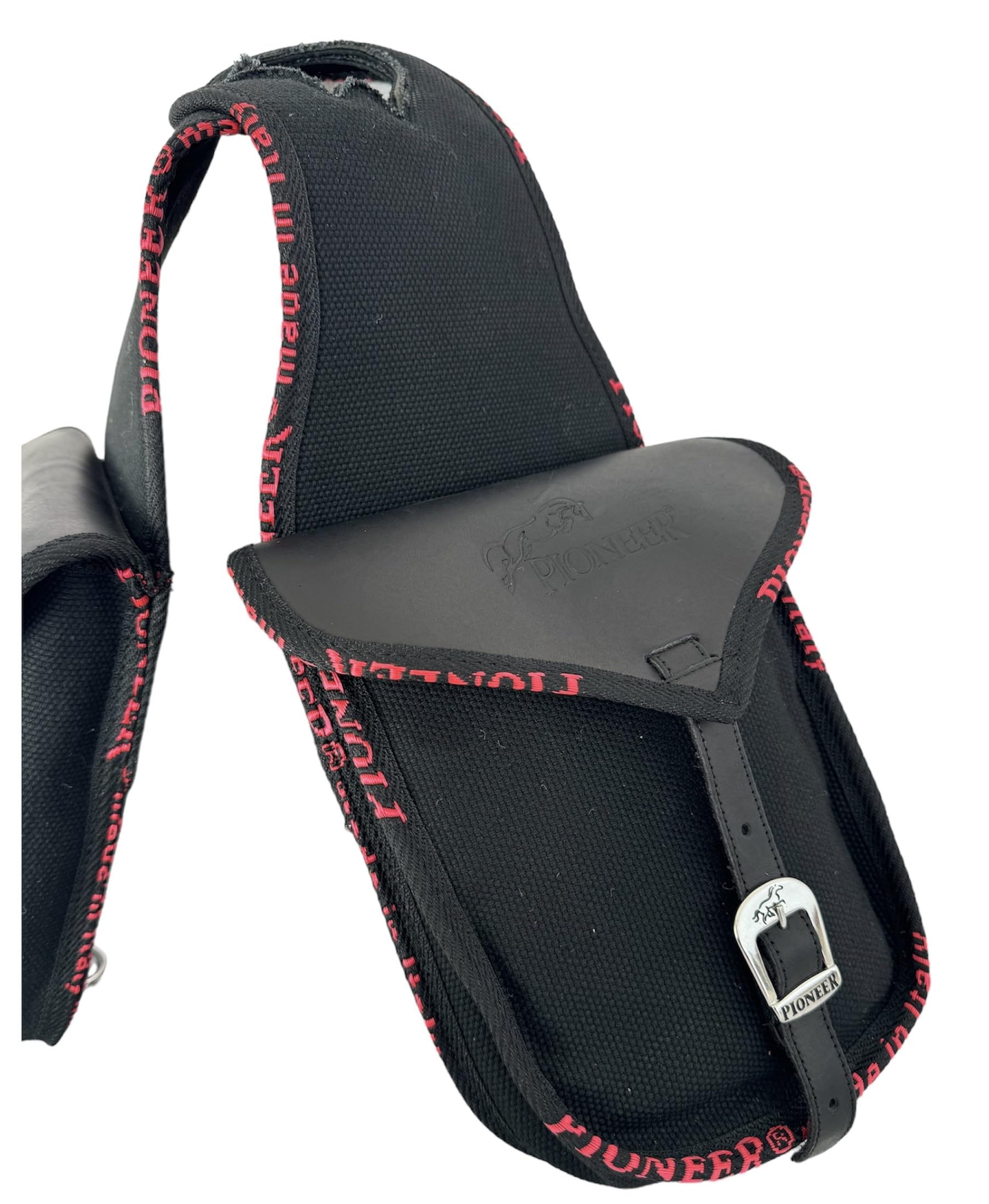 PIONEER Bisacce Cavallo - Borsa da Sella in Cuoio per Equitazione - Ideali per Trekking e Gite a Cavallo - Design Anteriore Western - Resistente e Confortevole