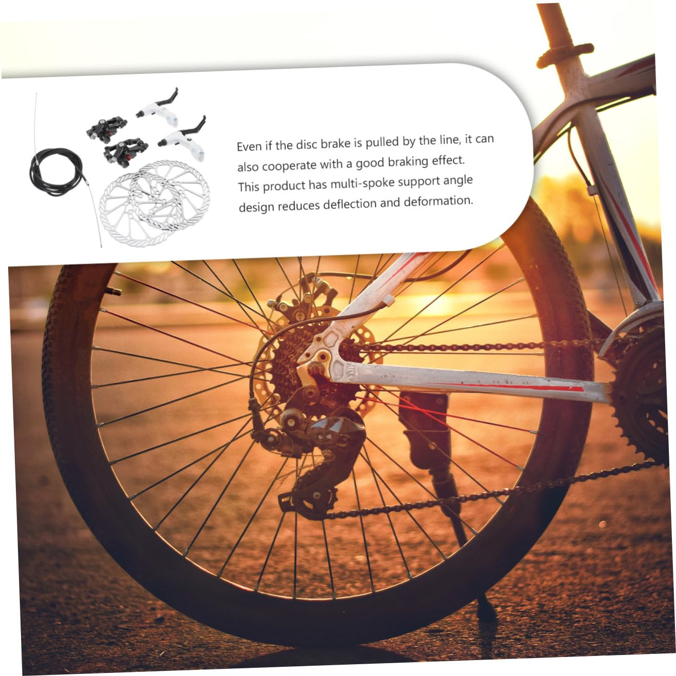 GALPADA Kit de Frenos de Disco para Bicicleta de Montaña Pastillas Metálicas Huecas de Alta Resistencia con Diseño Compatible Disipación Térmica y Acabado Electrochapado para Ciclismo