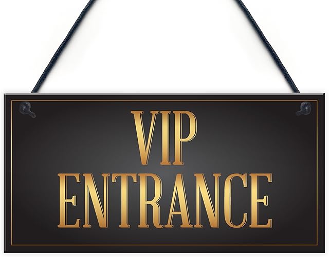 RED OCEAN VIP ENTRANCE Party Awards Night Bar Hanging Wall Plaque Party Decoration Gift Man Cave Sign