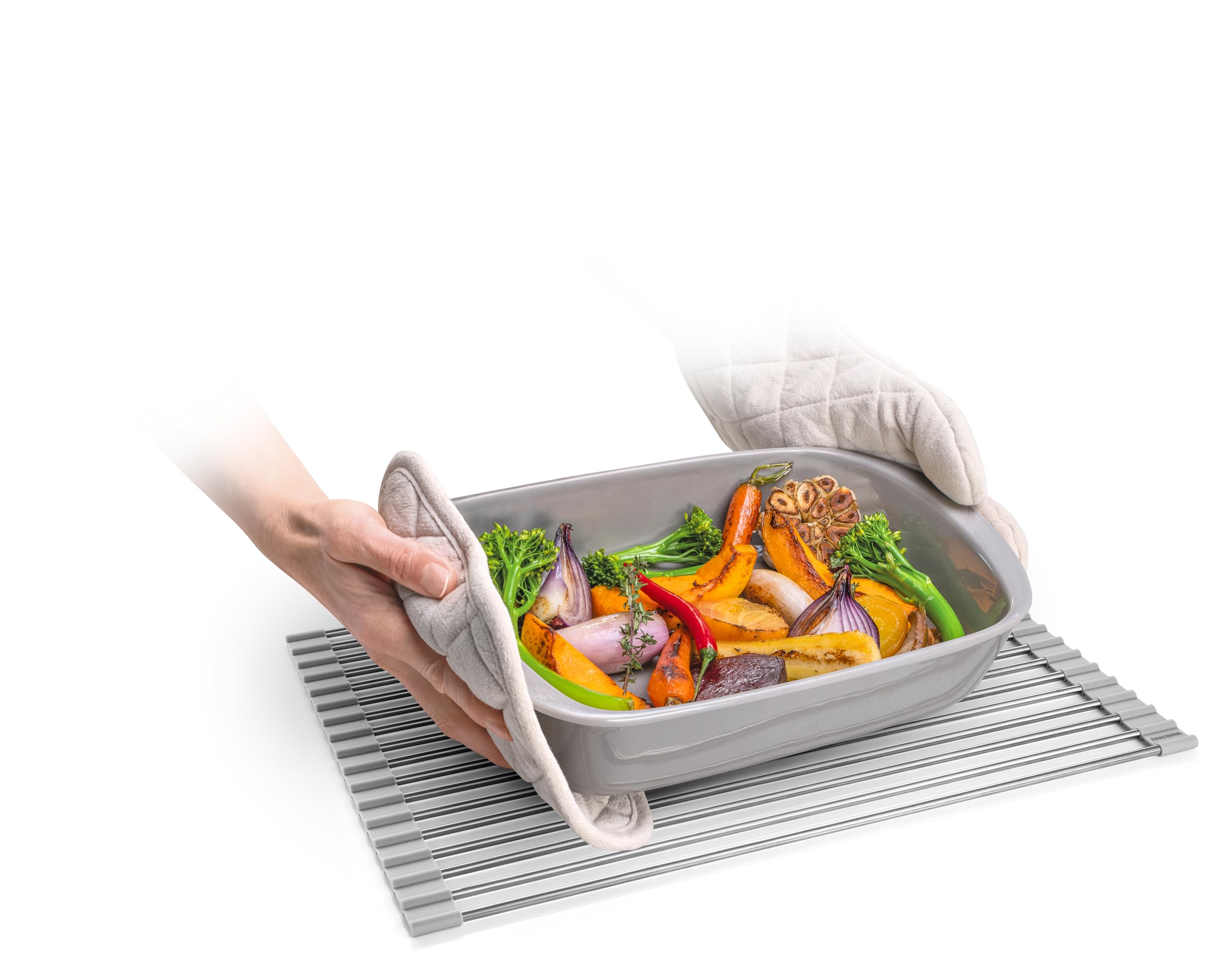 Tescoma 900747 Sgocciolatoio arrotolabile da lavello 46x34 cm, linea Puro