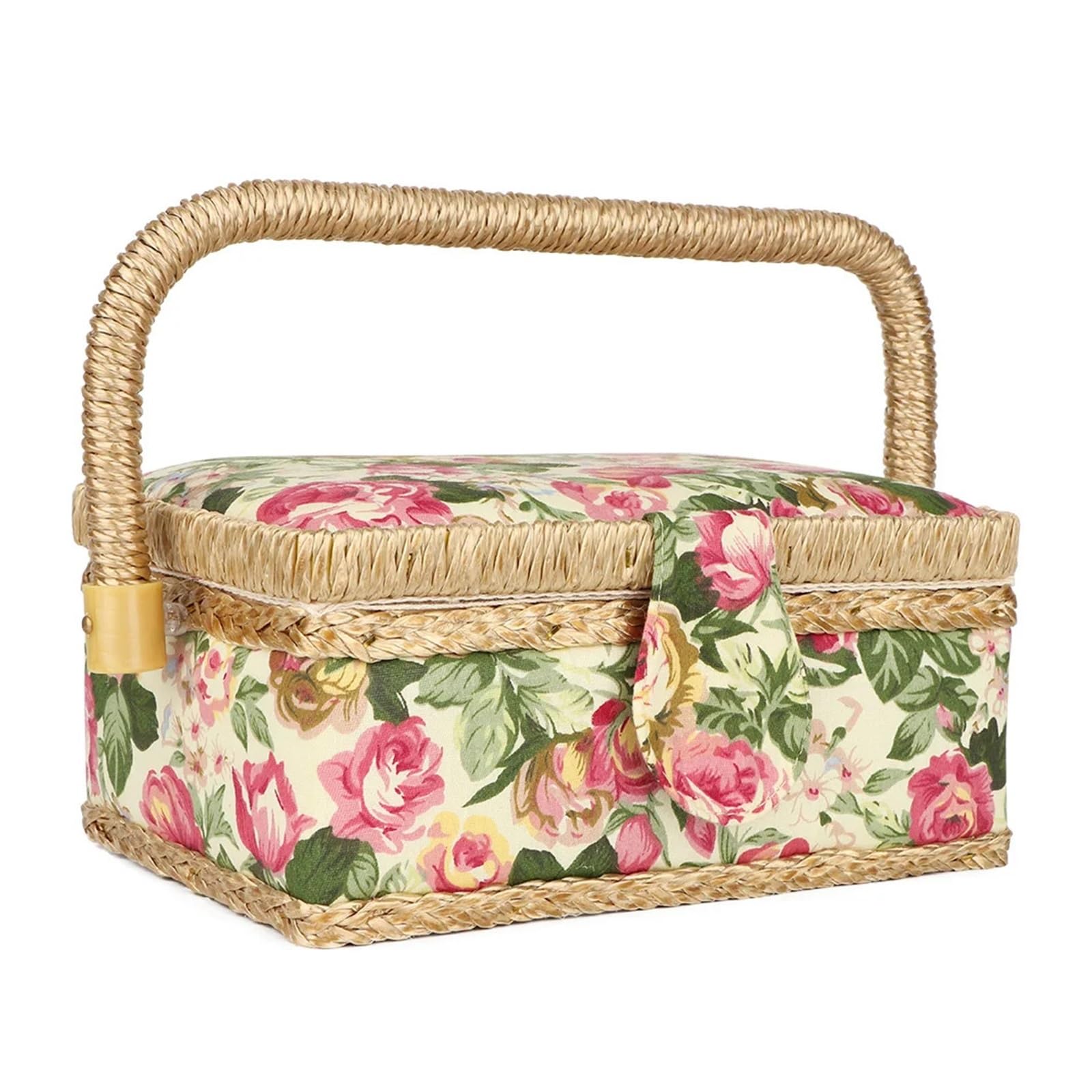 Sewing Basket Household Sewing Storage Basket Fabric Craft Handmade Organizer Thread Needle Box For Home