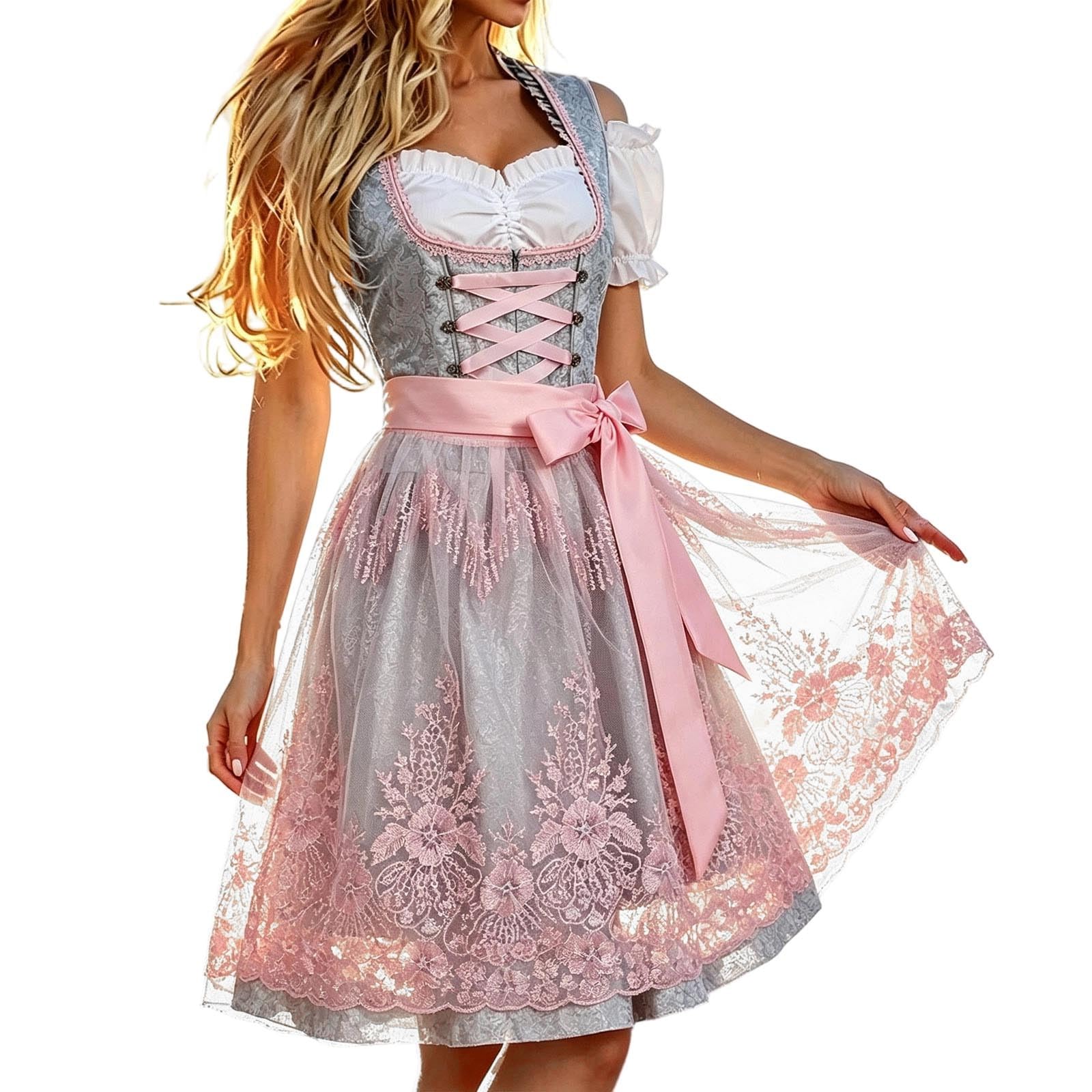 Generico Vestito Oktoberfest Donna Tedesco Tradizionale Abito
