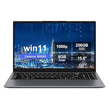Ruzava PC Portatile 15.6 Pollici Celeron N5095, Win 11
