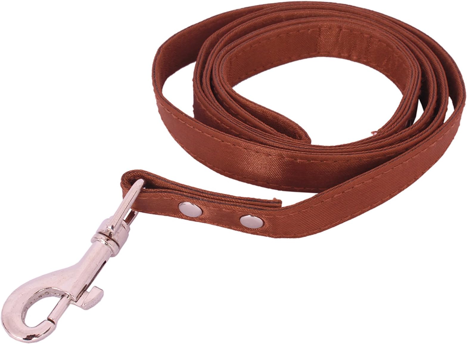 SRI Nylon Leash with Clip for Collar Harness 1.5CM -Small (Brown)