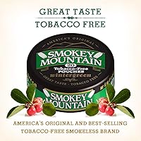 Vista 2 de Smokey Mountain Bolsas originales - Wintergreen - Sin tabaco y sin nicotina - Caja de 5 latas - 20 por lata